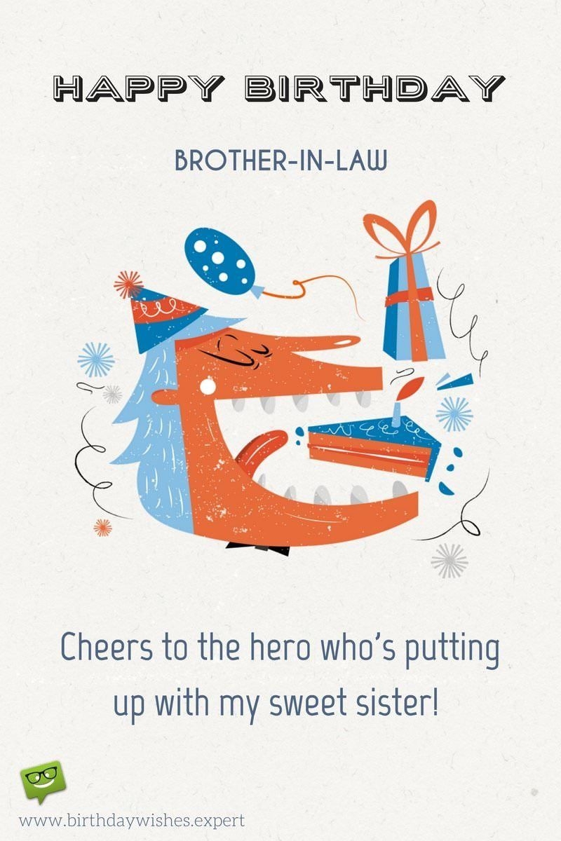 funny birthday wishes for brother in law