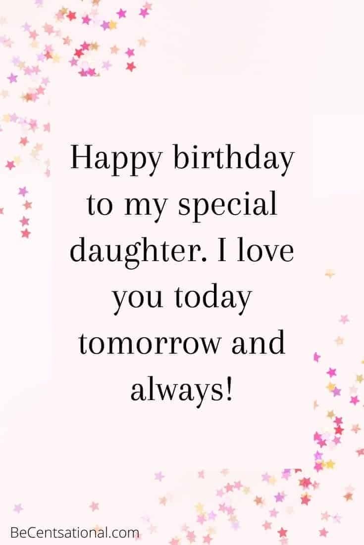 best wishes birthday for daughter