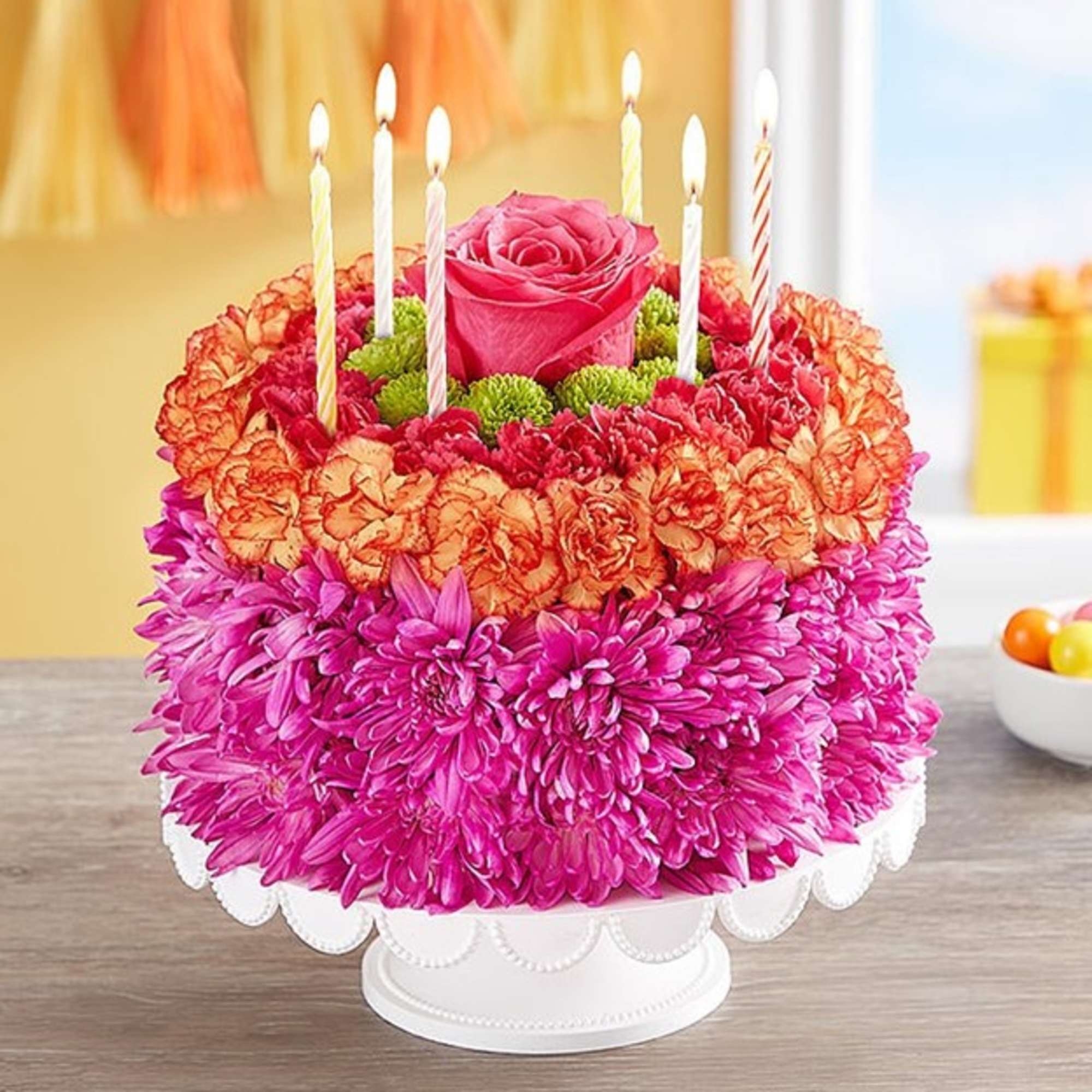 Birthday Wishes Flower Cake In Eureka MO St John Eureka Florist Gifts