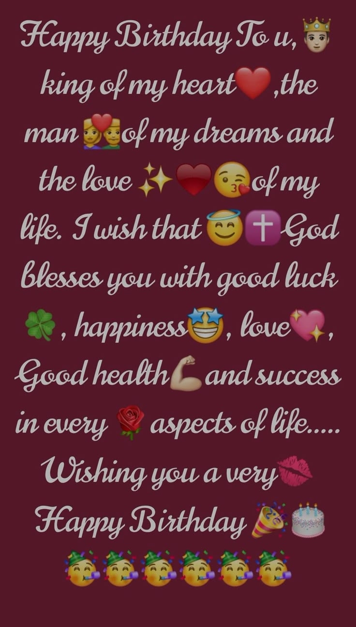 Birthday Wishes For Boyfriend