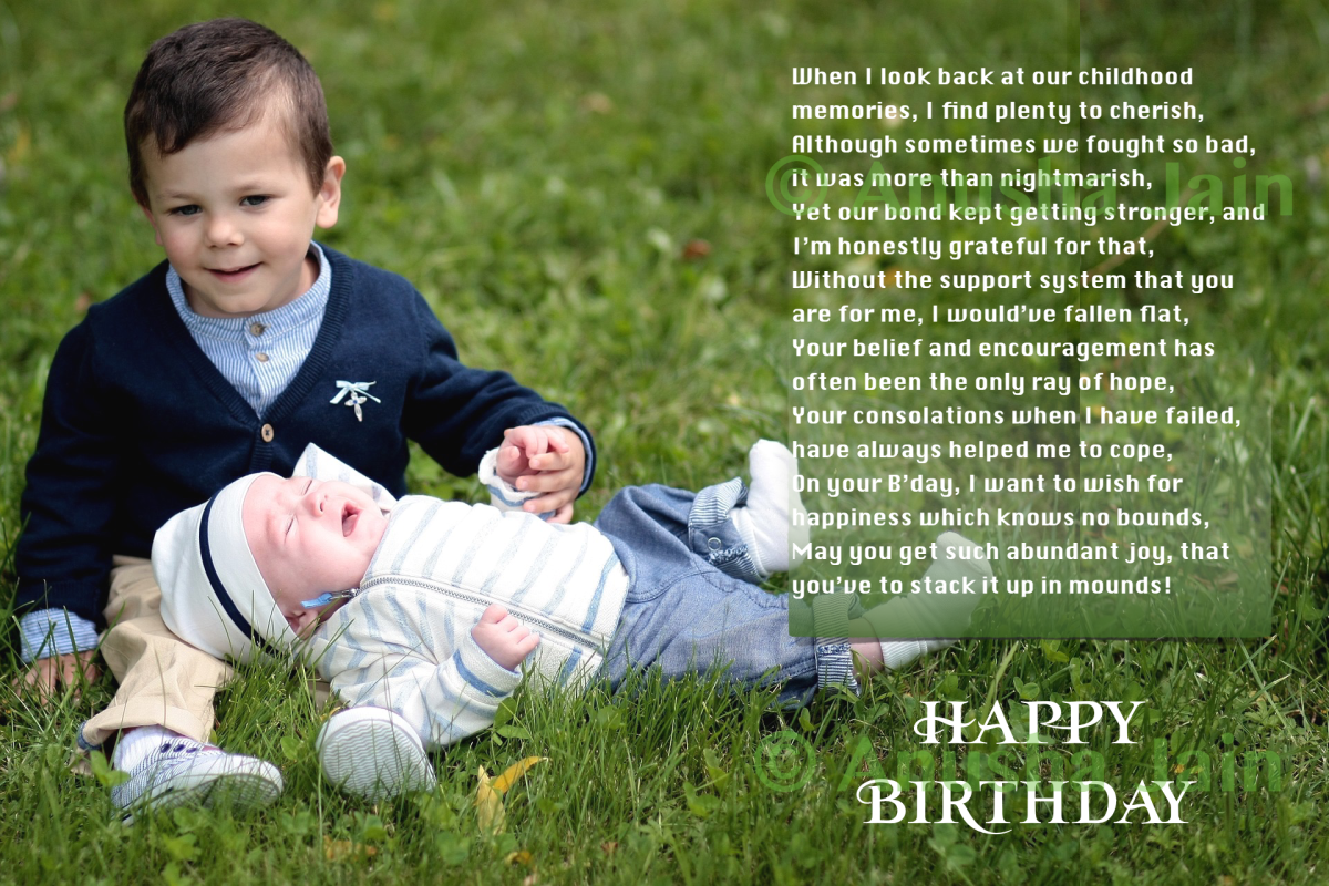 birthday wishes for brother younger