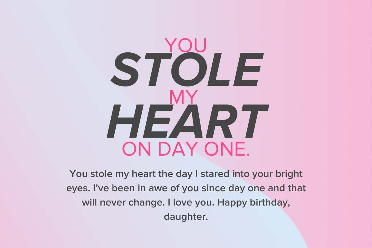 birthday wishes to a daughter from her father