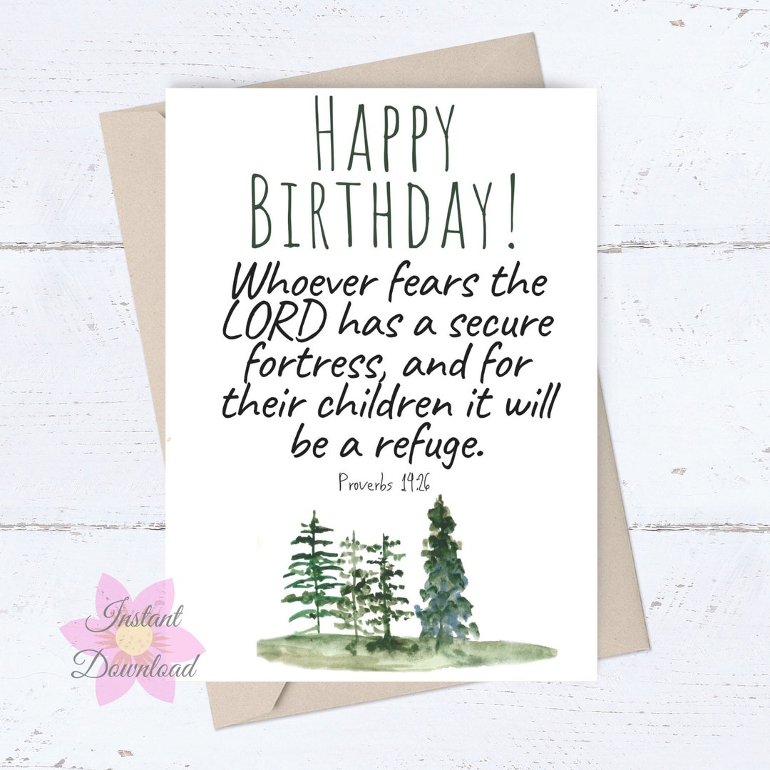 Birthday Wishes For Him Religious Birthday Card For Dad Christian Birthday Card Bible Verse Card Card For Husband Scripture Greetings Etsy