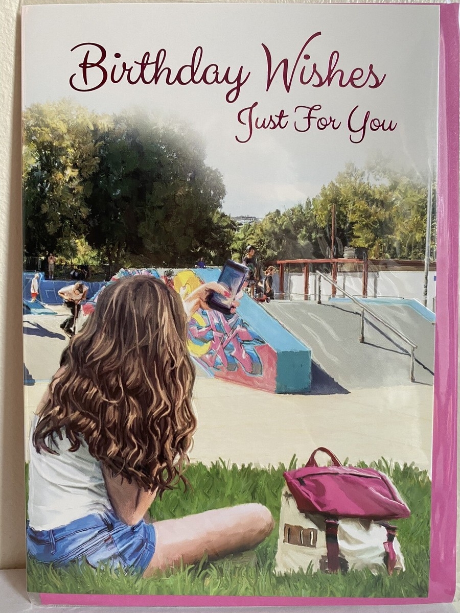 Birthday Wishes Just For You Card Teenager Girl Daughter Granddaughter Outdoors EBay