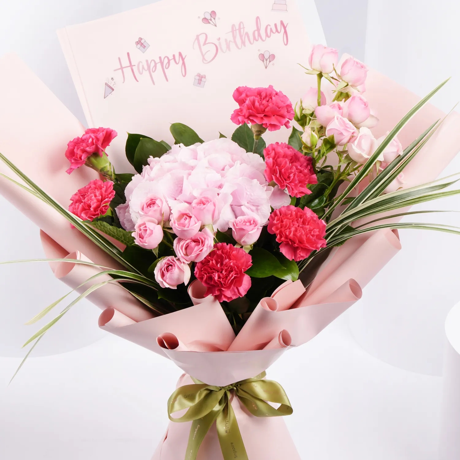 Birthday Wishes Pink Flowers Bouquet Uae Gift Birthday Wishes Pink Flowers Bouquet FNP