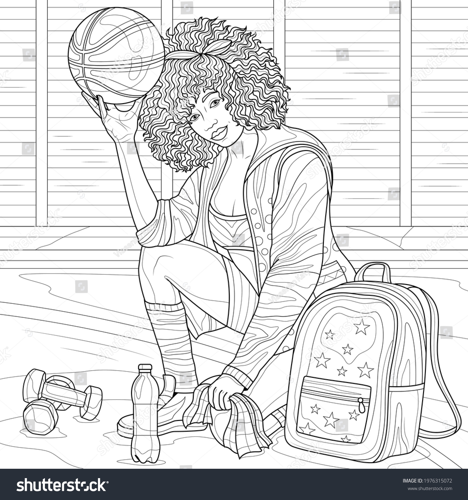 Black Girl Basketball Playercoloring Book Antistress Stock Vector Royalty Free 1976315072 Shutterstock Black Girl Basketball Playercoloring Book Antistress Stock Vector Royalty Free 1976315072 Shutterstock