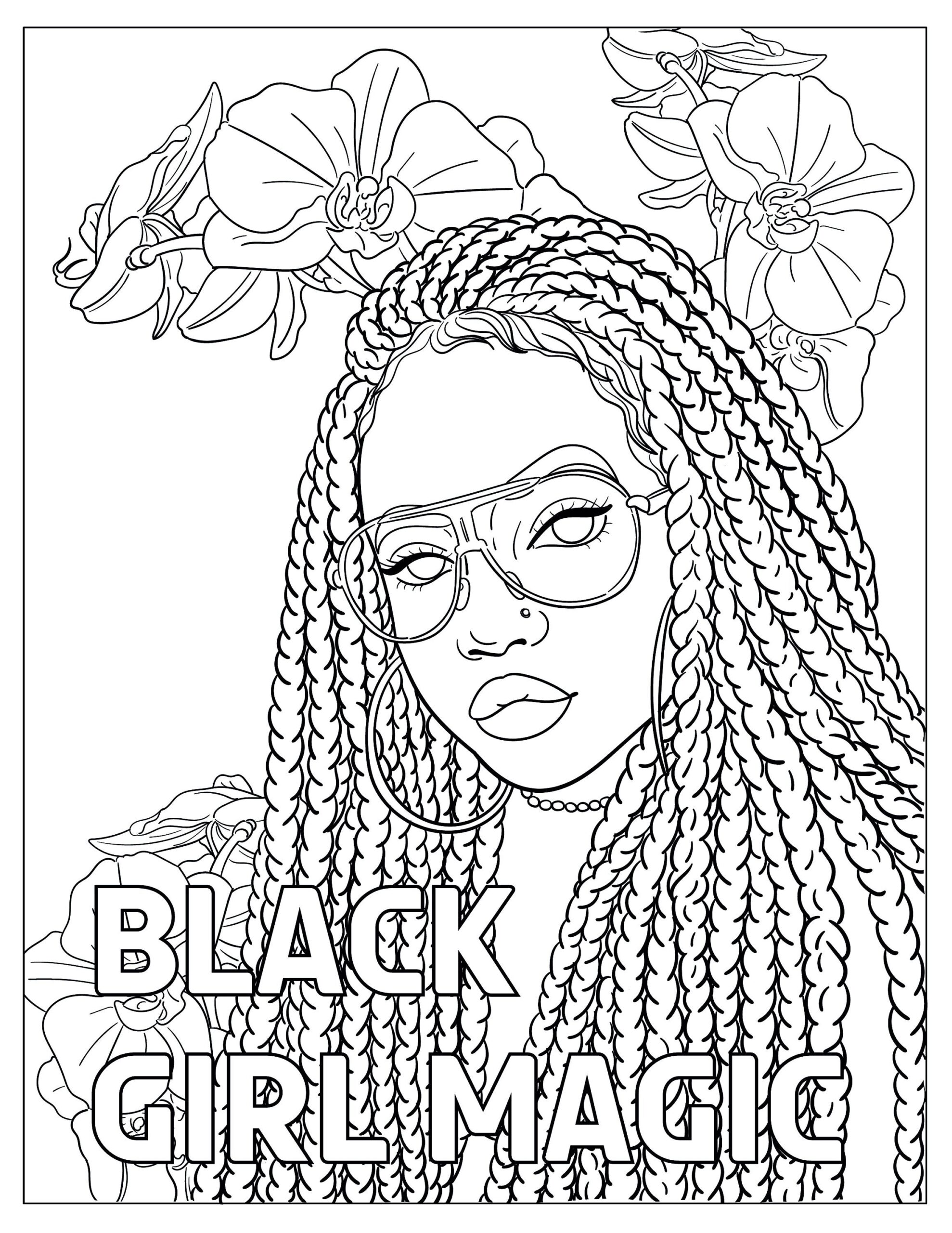 Black Girl Coloring Pages