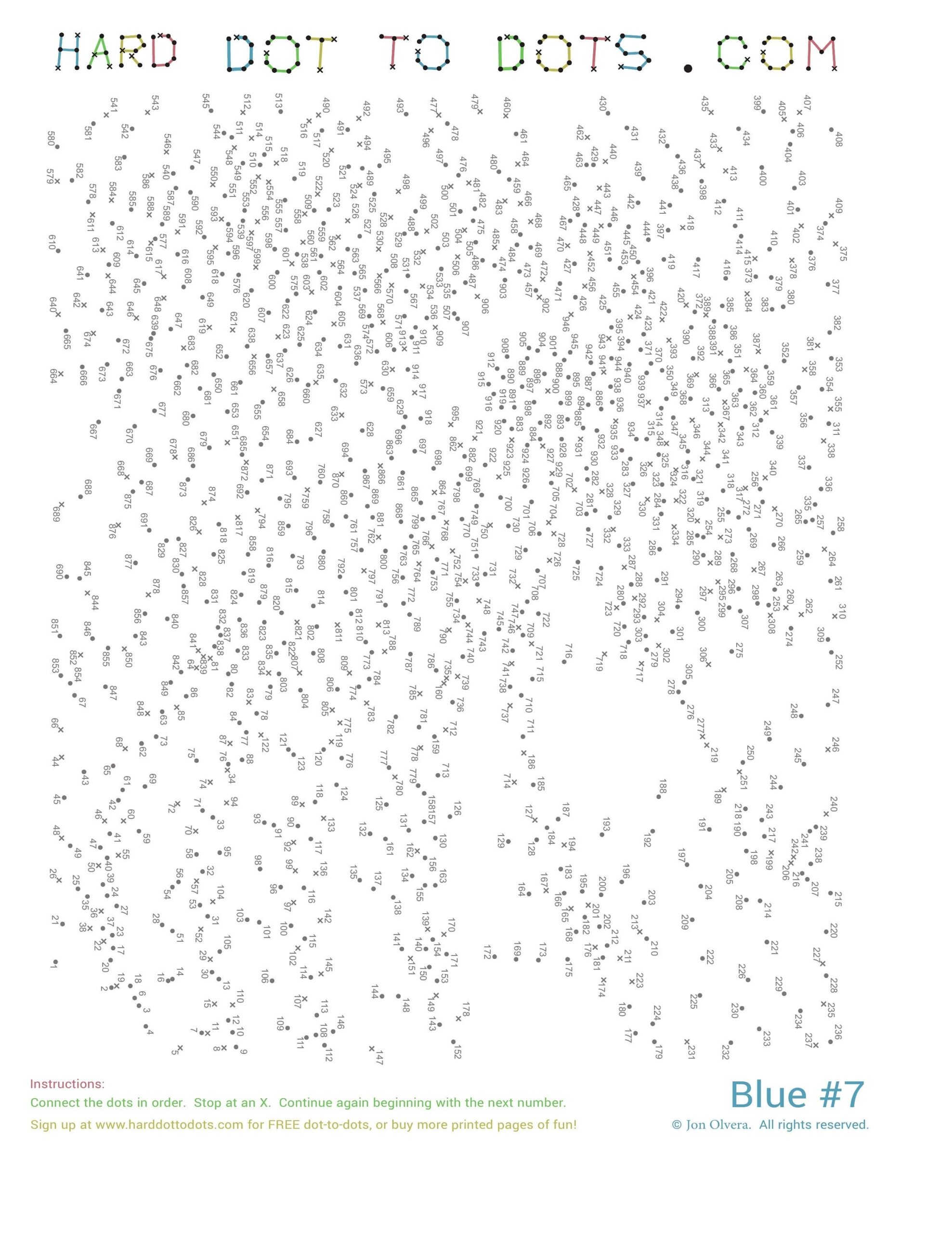 complicated dot to dot worksheets