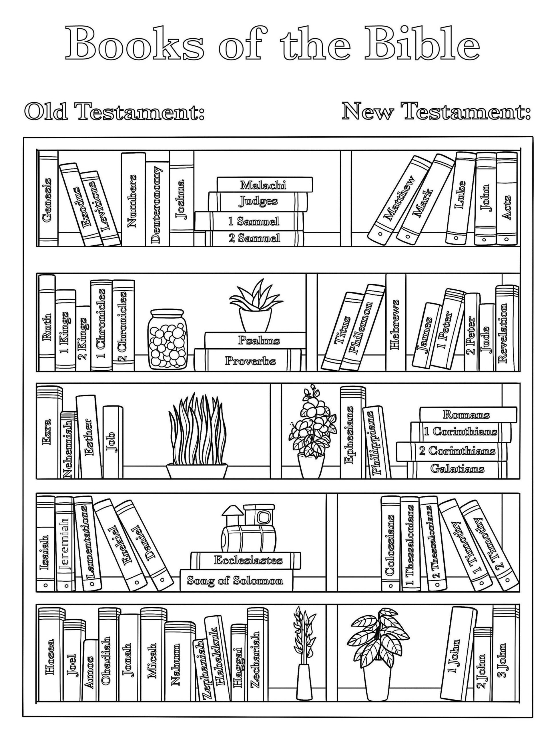 Bible Book Coloring Pages
