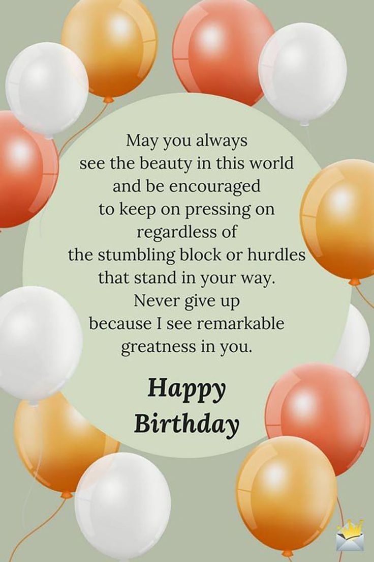 Inspirational Birthday Wishes Messages