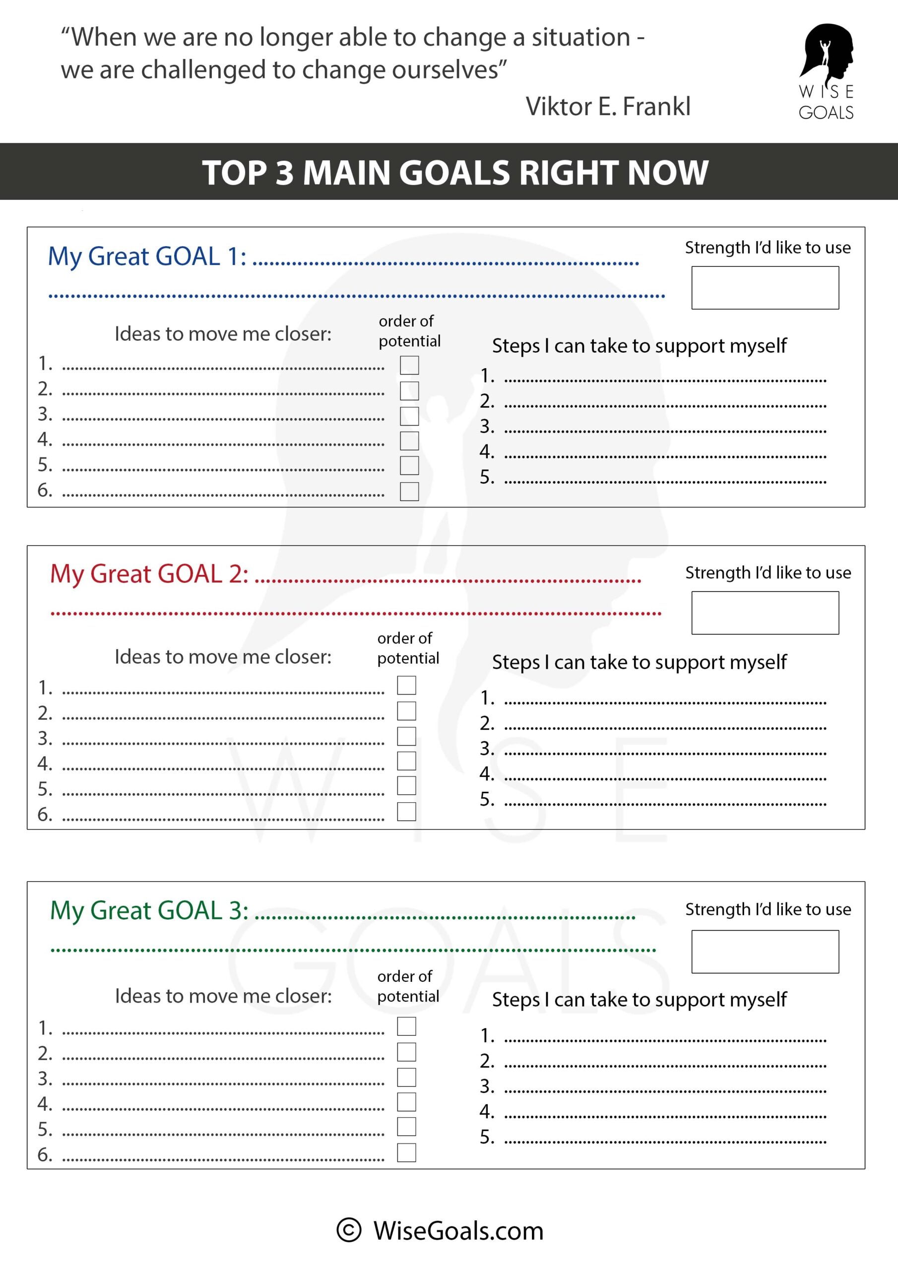 template worksheets for adults