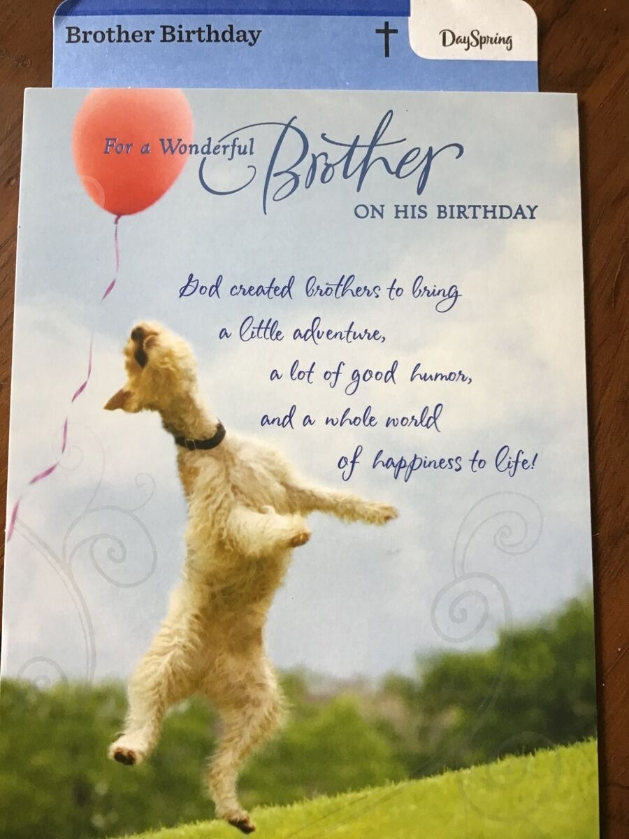 BROTHER BIRTHDAY Cards DAYSPRING Brand W Religious BD Messages 5 Choices DS13 EBay
