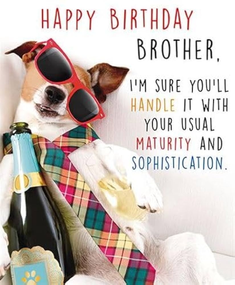 Brother Birthday Funny Meme Pop Up 3D Funny Monkey Brother Birthday Card Occasion Cards Brother Birthday Funny Wishes For