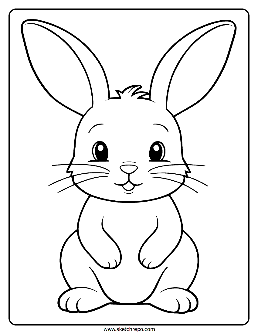 printable bunny coloring sheets