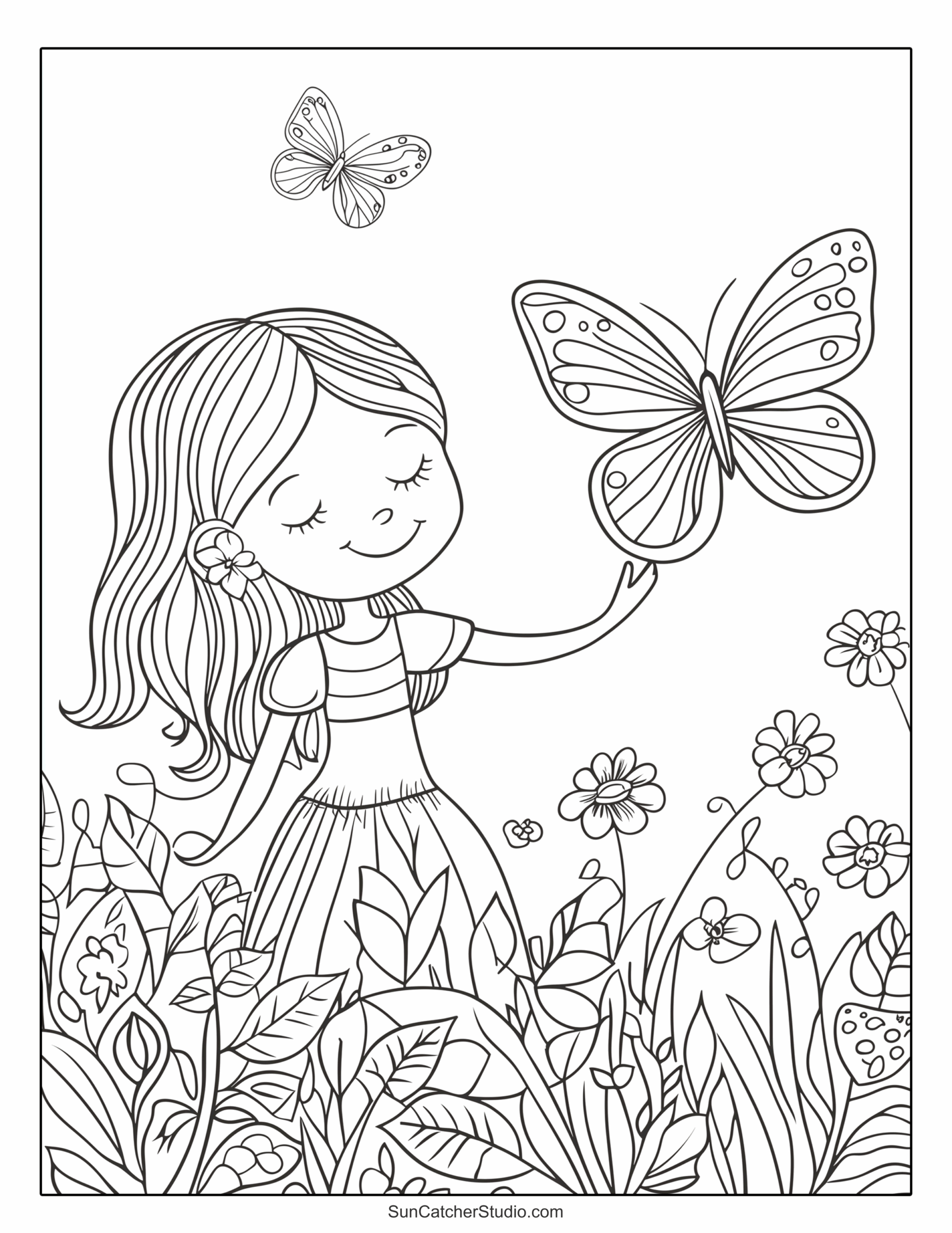 printable butterfly coloring pages