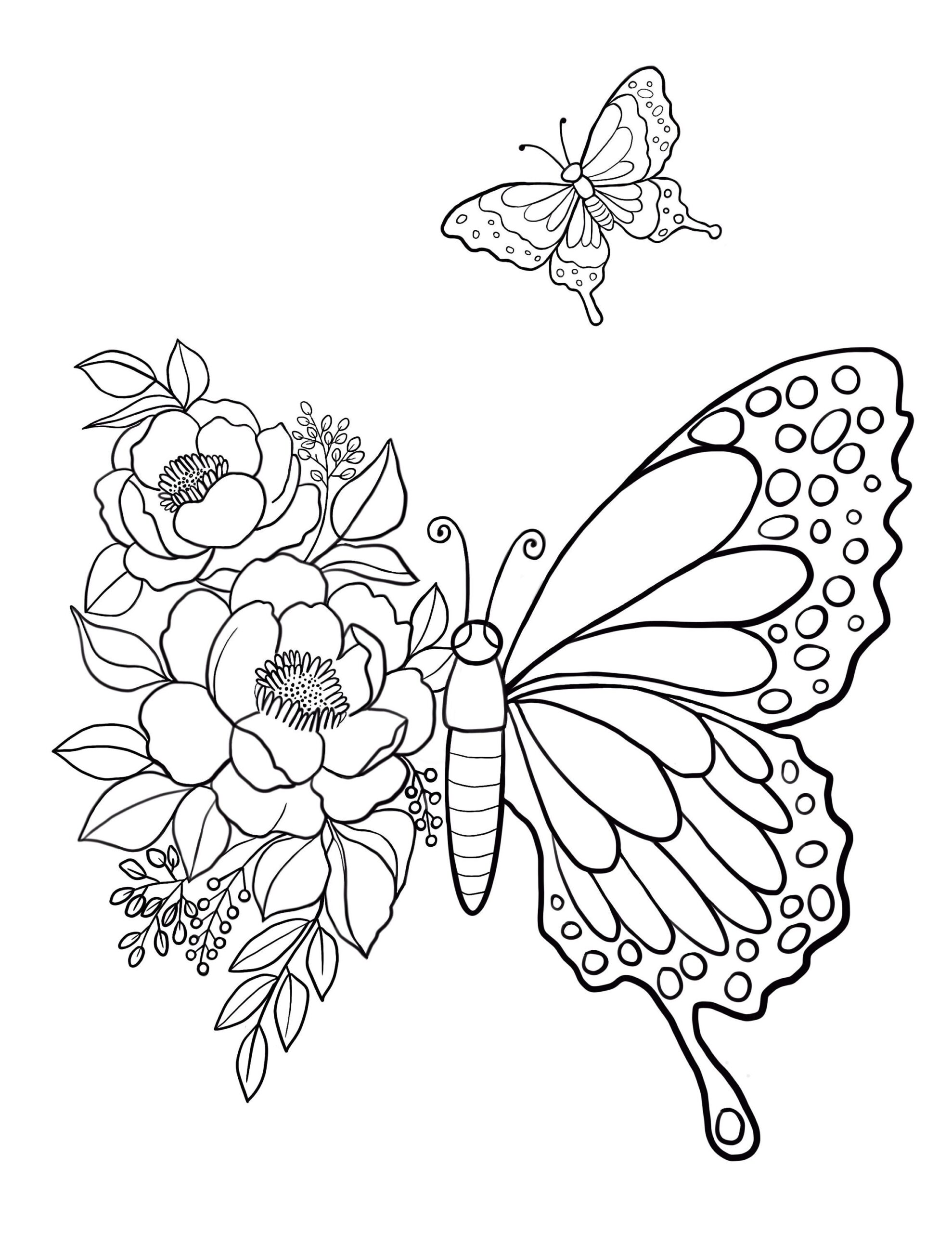 Printable Butterfly Coloring Pages