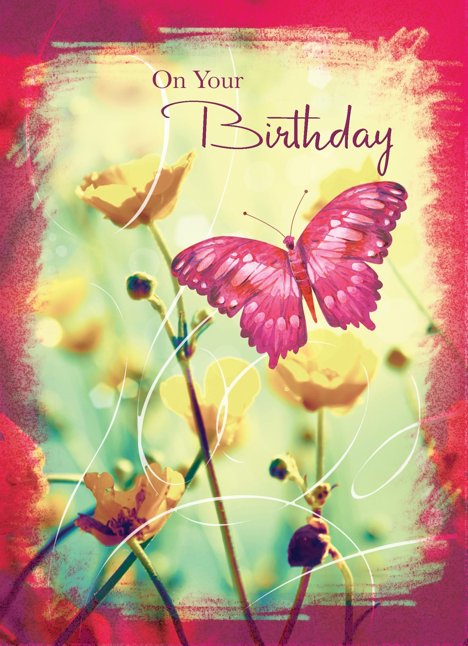 Butterfly Wishes Personalized Greeting Cards By TheGreetingCardShop