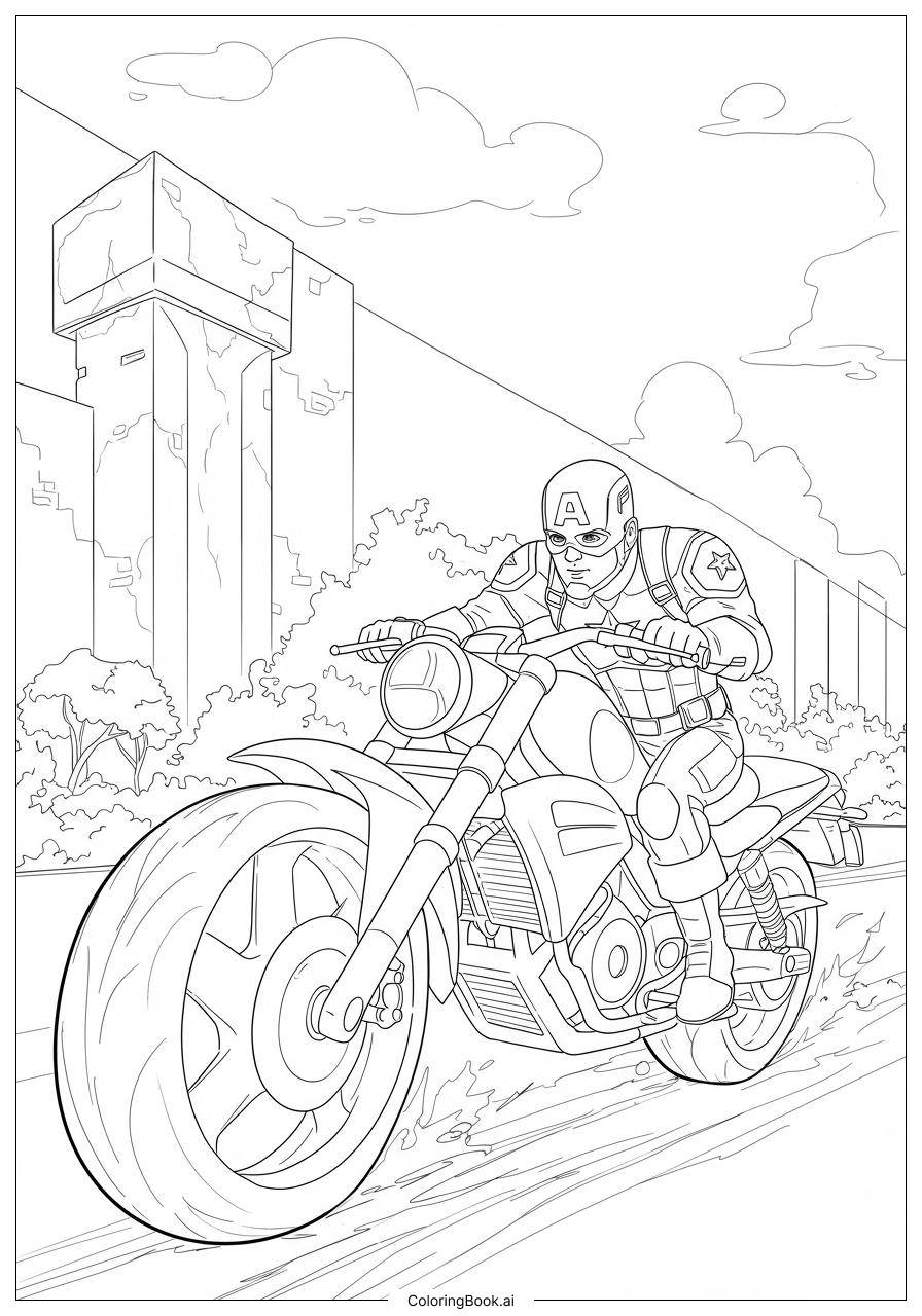 colouring pages captain america