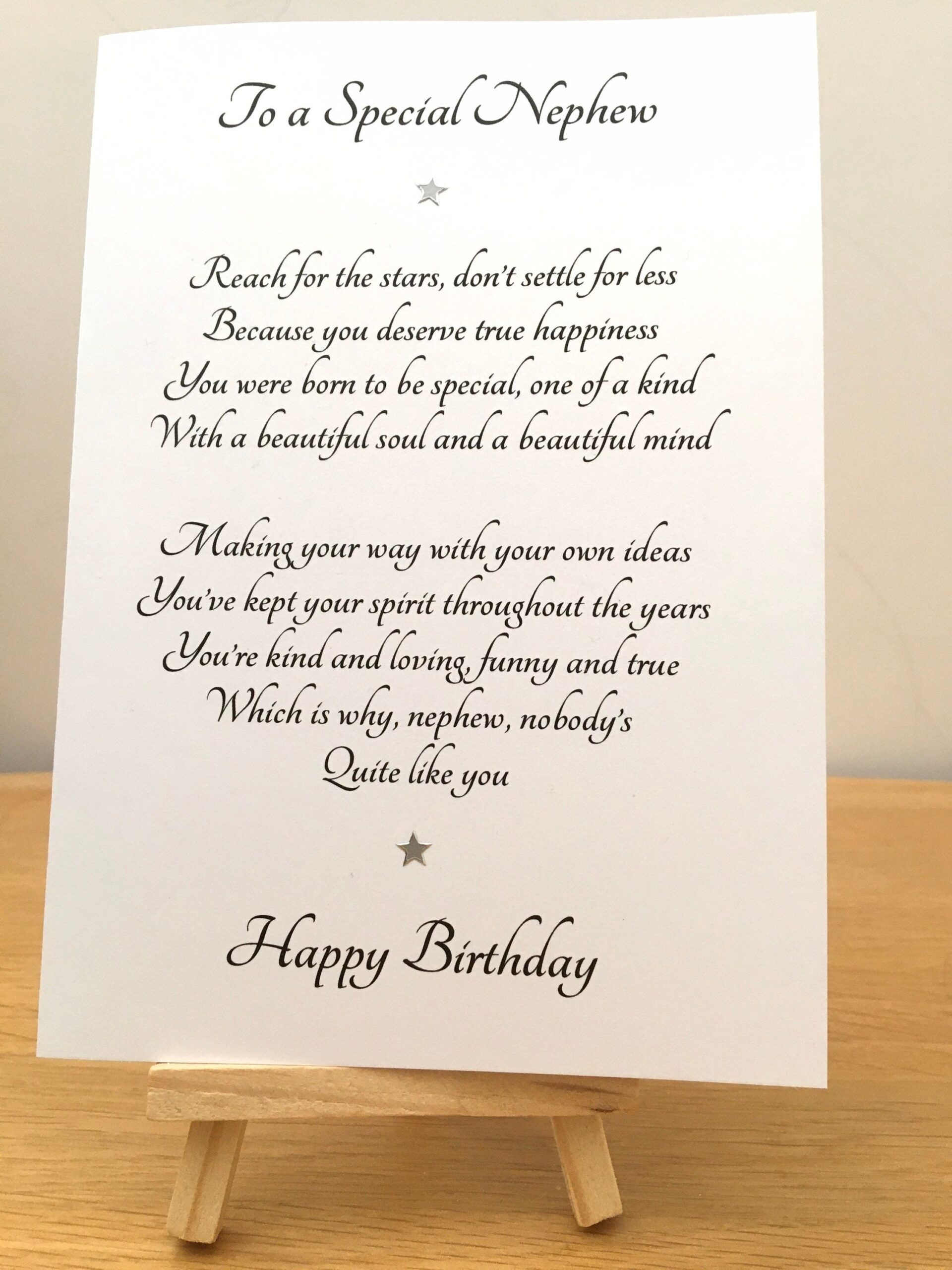 Card For Nephew Special Nephew s Birthday Birthday Card From Aunt And Uncle Card For Grown Up Nephew Personalised Card For Nephew Etsy