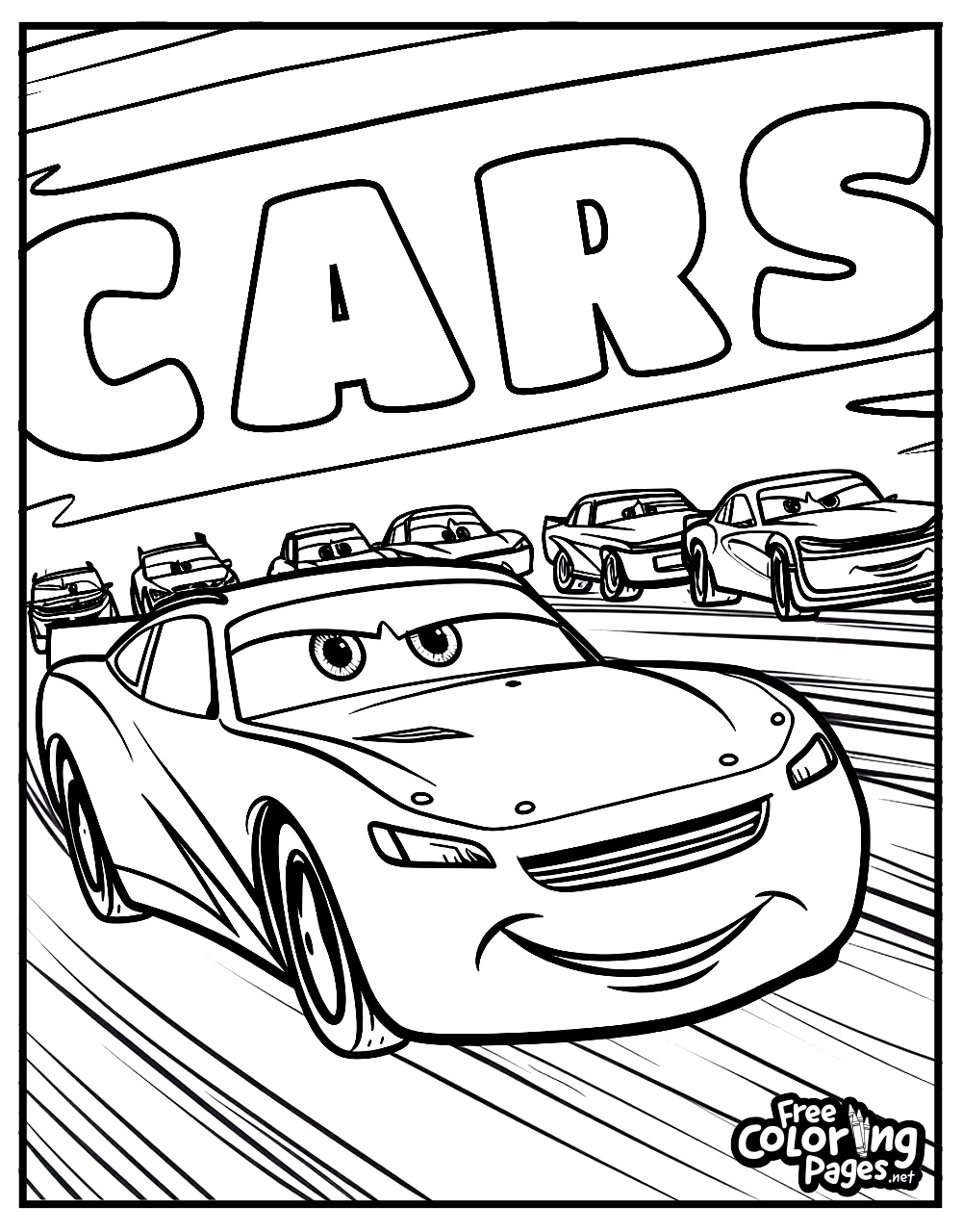 Racing Car Coloring Sheets