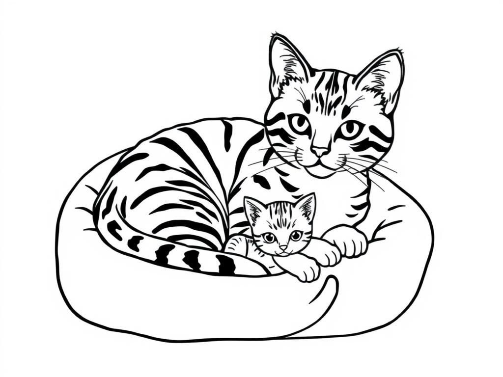 coloring pages of kittens