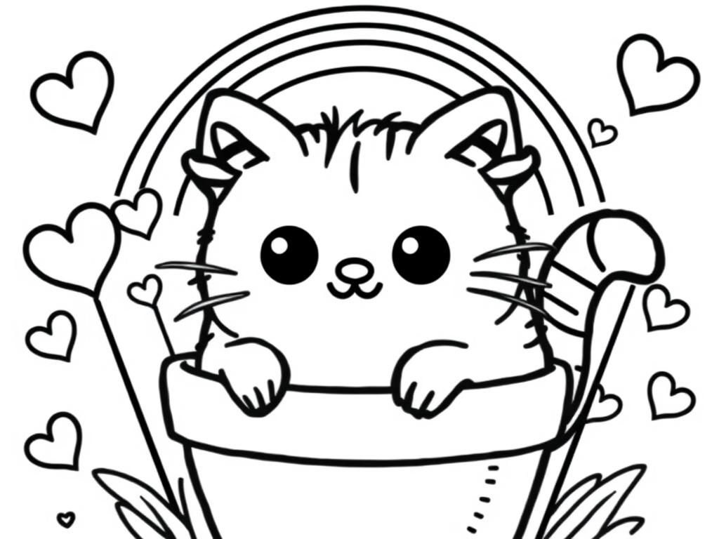 free cat coloring pages