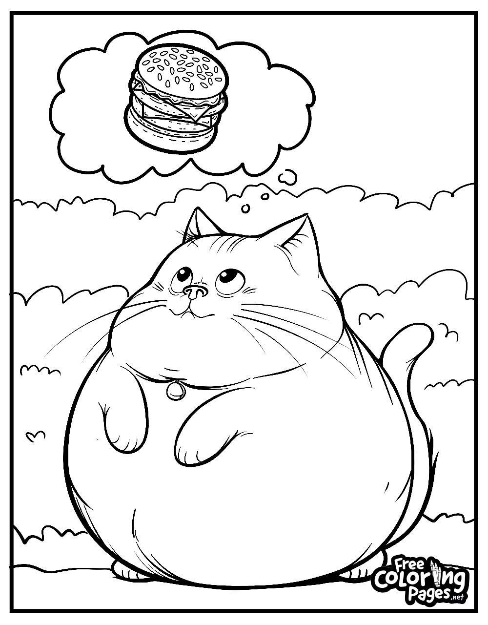 cat coloring pages printable free