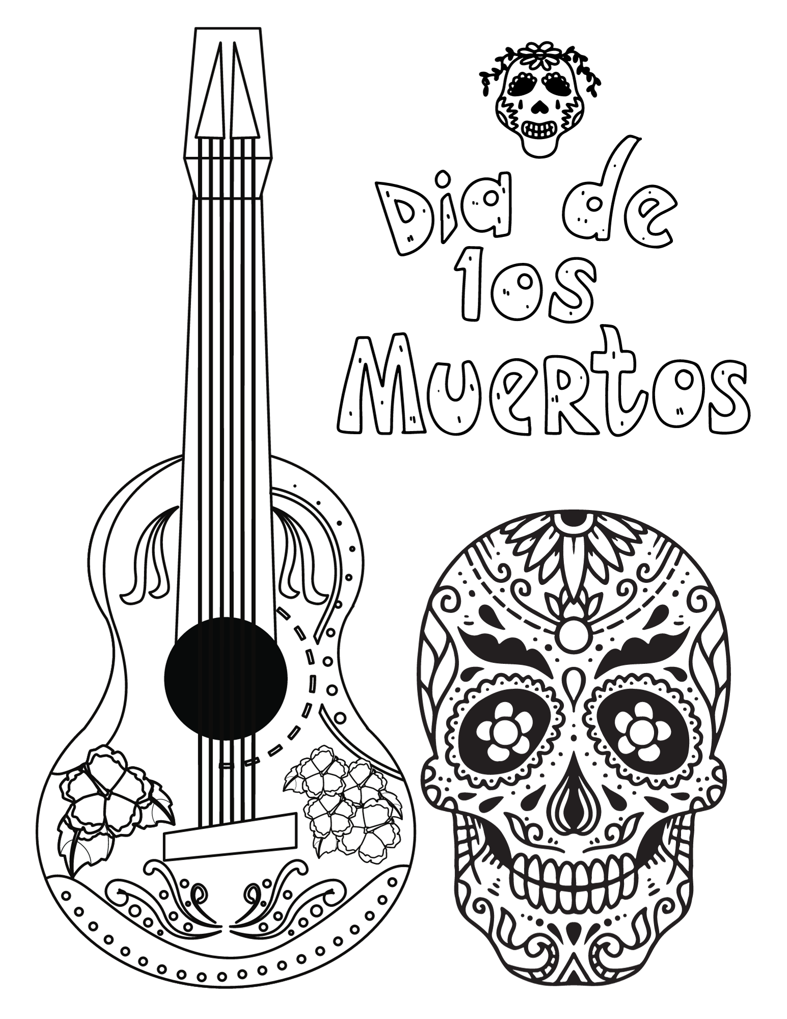 Celebrate Loved Ones With These Day Of The Dead Coloring Pages Celebrate Loved Ones With These Day Of The Dead Coloring Pages