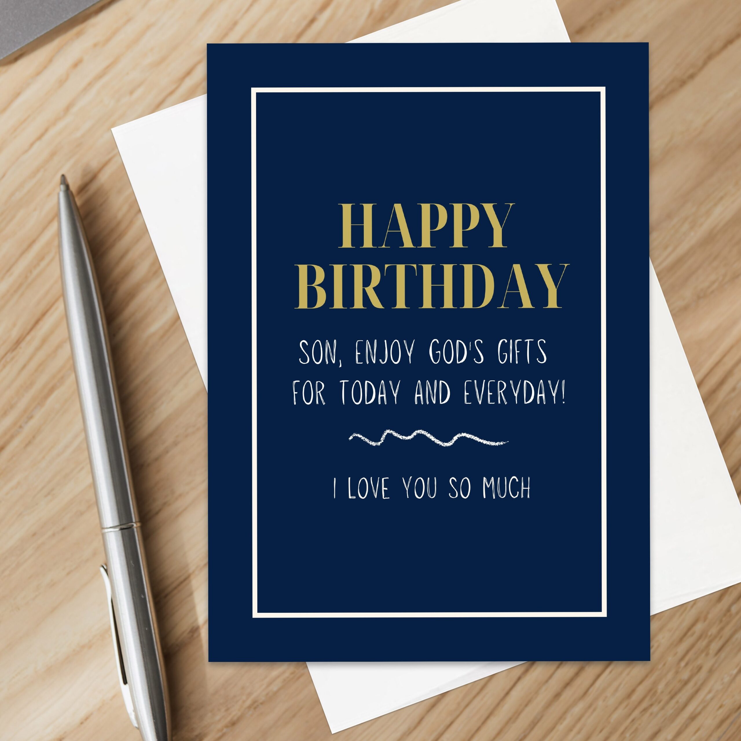 Christian Birthday Card For Son Card Christian Birthday Card Christian Gift For Son Birthday Etsy