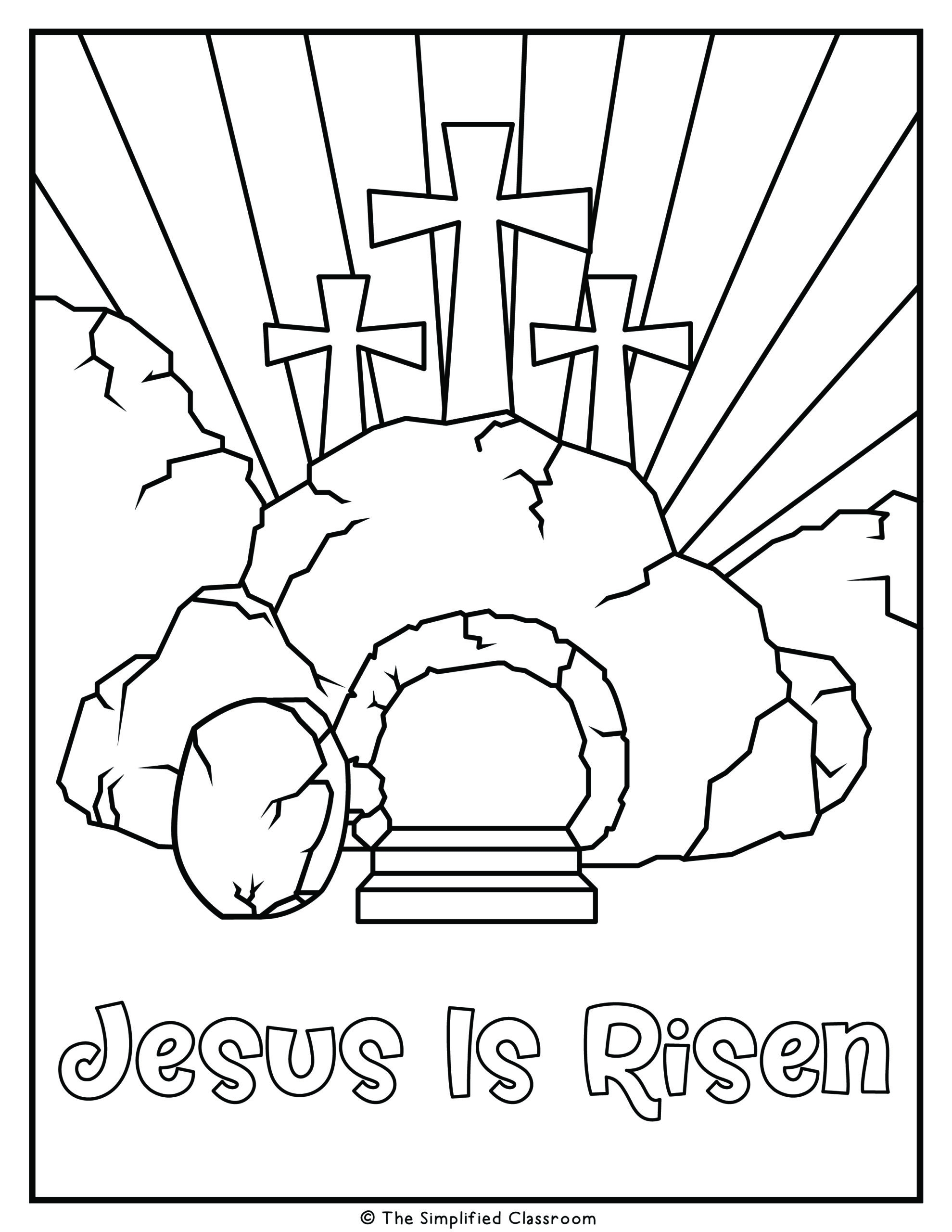 Religious Easter Coloring Pages