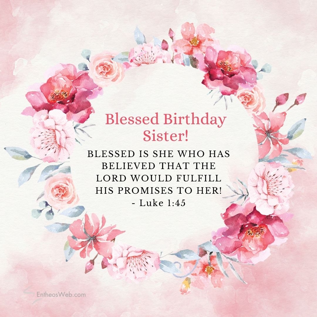 Religious Birthday Wishes Sister