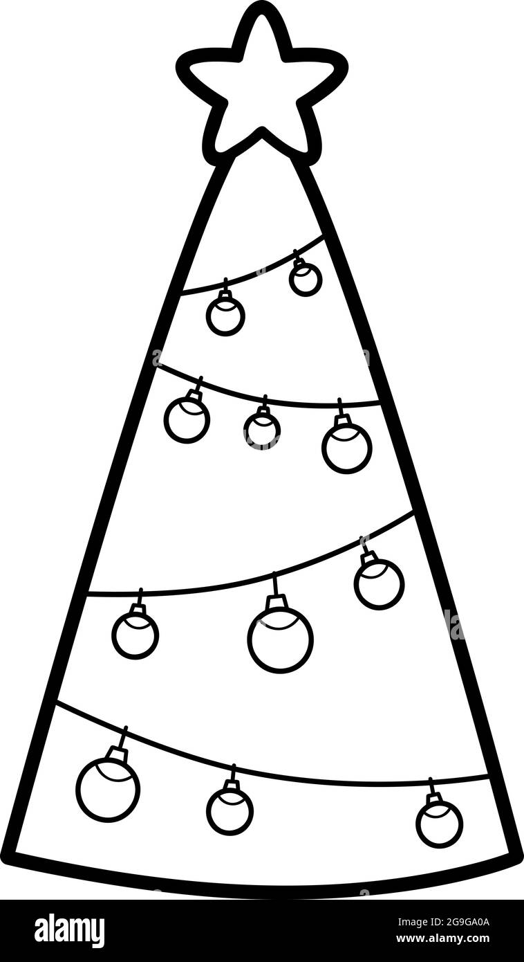 christmas tree coloring book