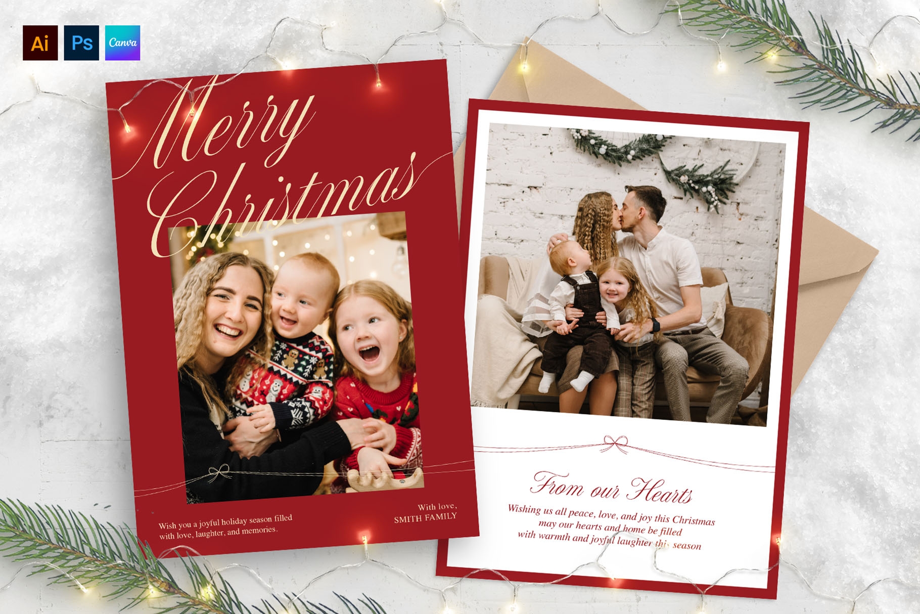 Christmas Wishes Family Cards