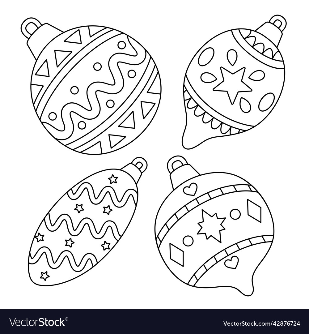 christmas ornaments coloring pages