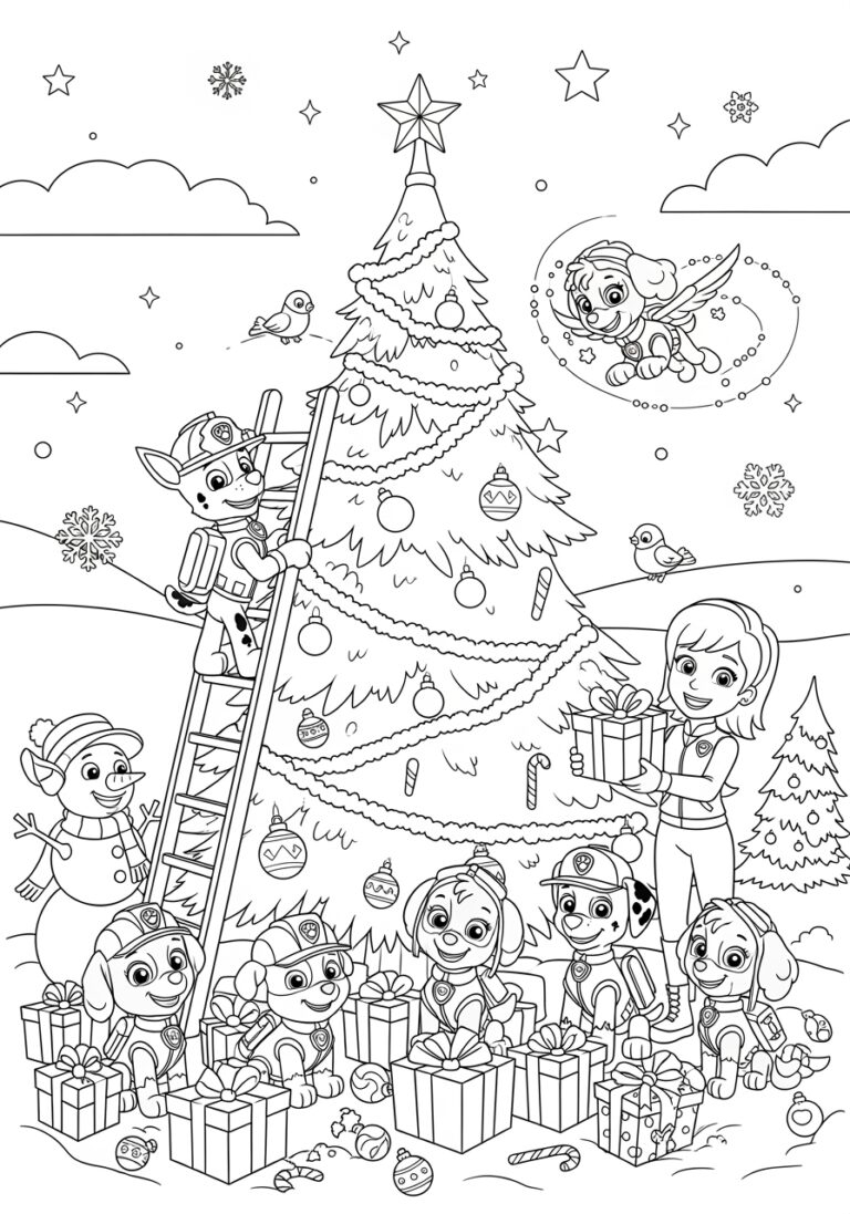paw patrol christmas coloring pages paw patrol christmas coloring pages