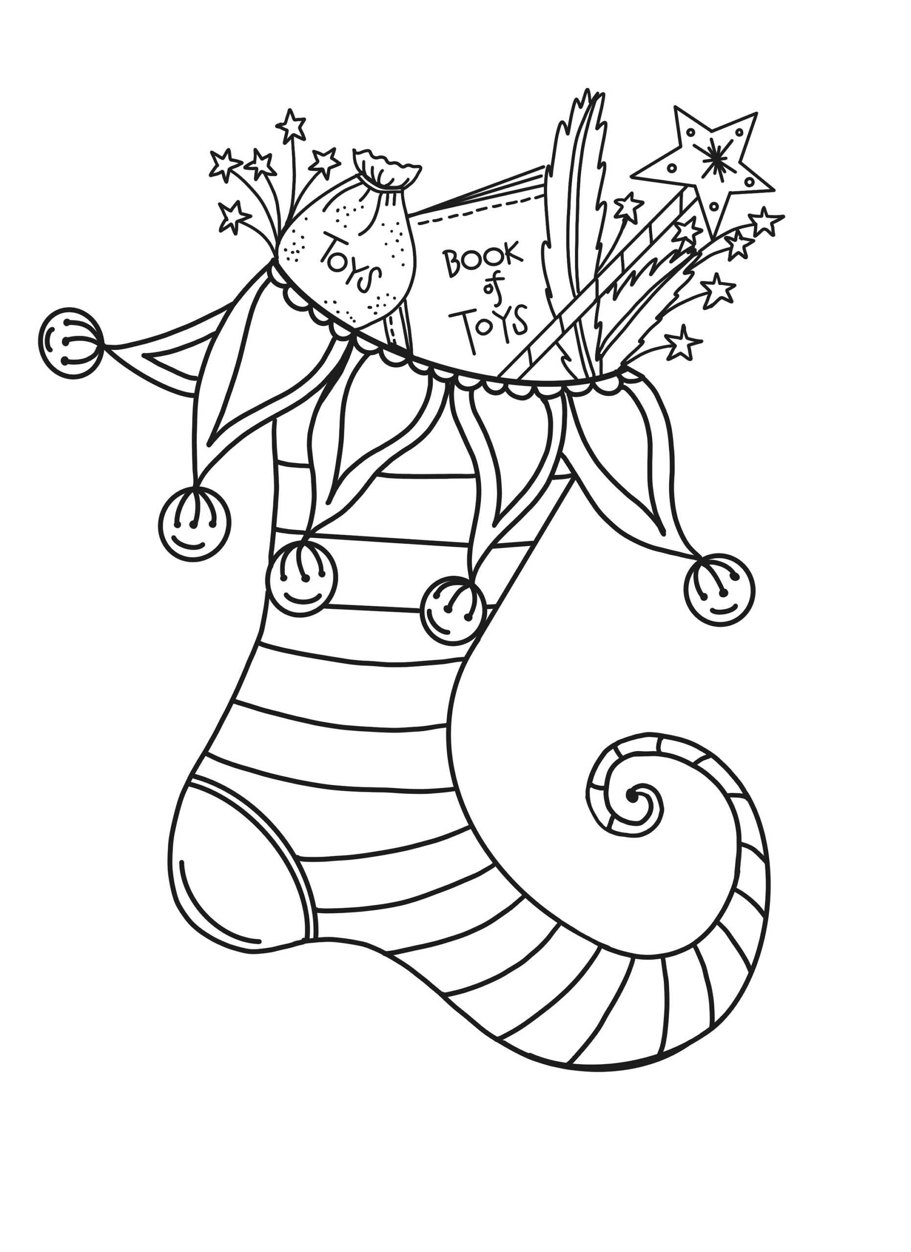Christmas Stocking Coloring Page Kids Activity digital Download Etsy Norway