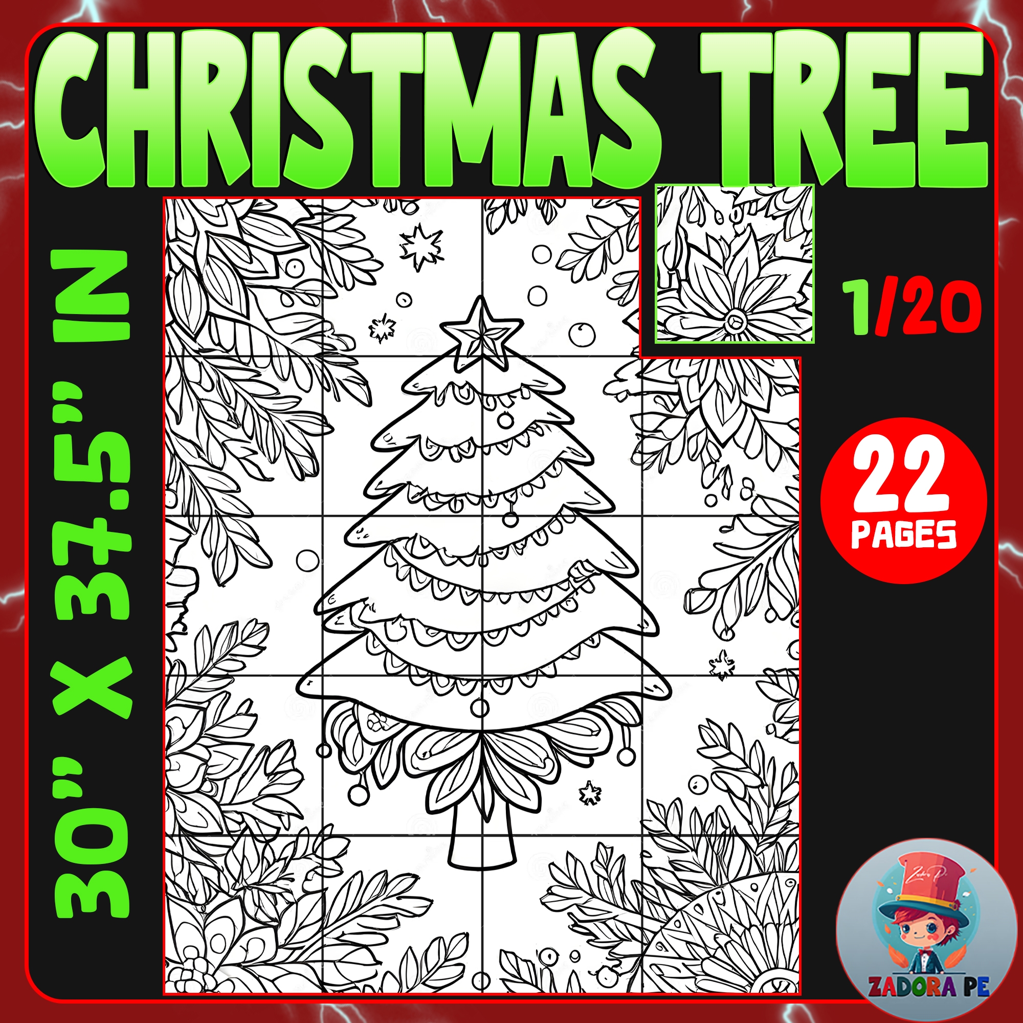 Christmas Tree Collaborative Poster Art Coloring Craft Winter Bulletin Board Made By Teachers