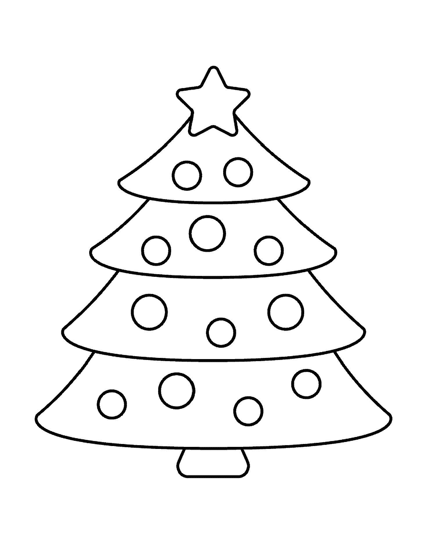 Coloring Page Christmas Tree