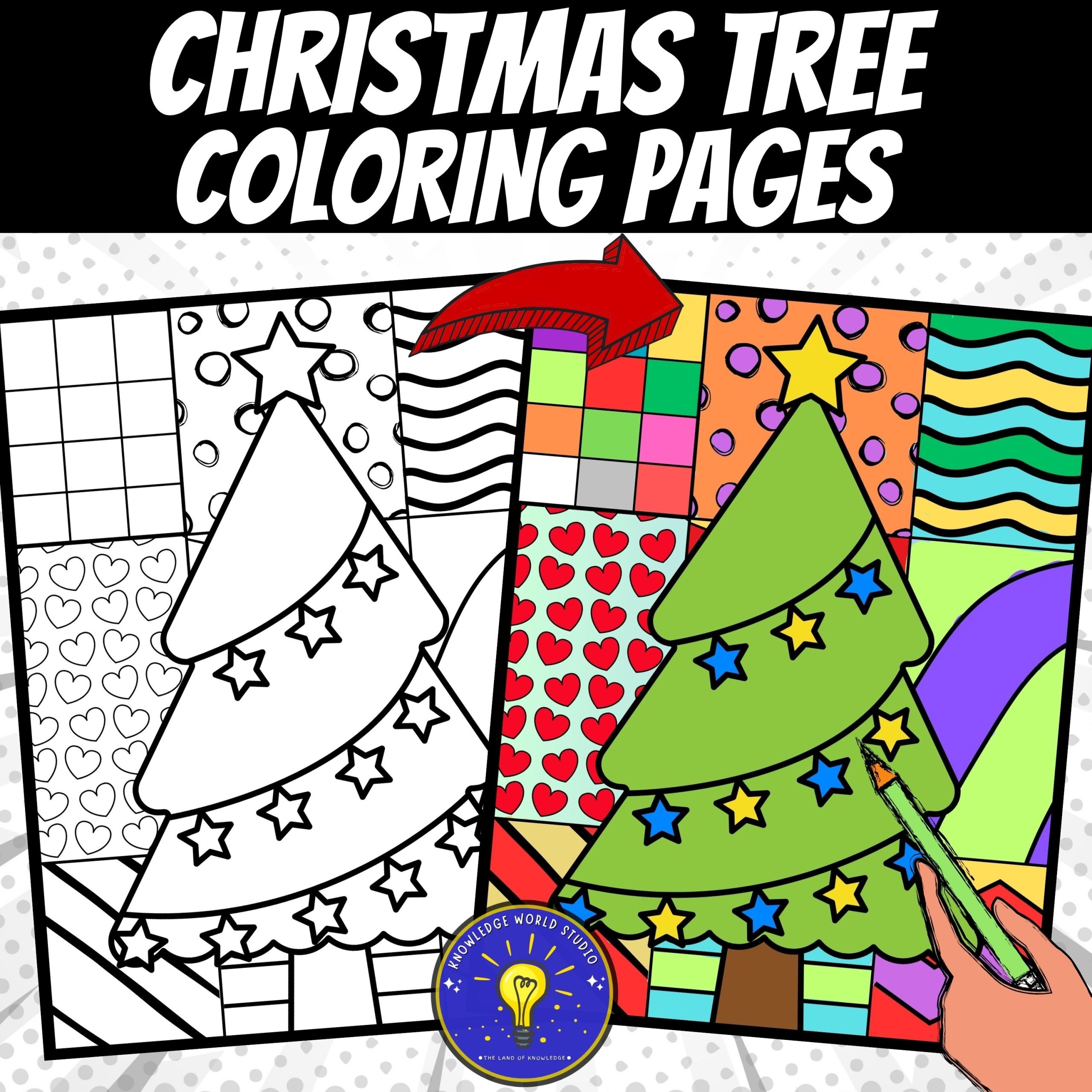 Christmas Tree Coloring Pages Pop Art Inspired Christmas Coloring Sheets Made By Teachers Christmas Tree Coloring Pages Pop Art Inspired Christmas Coloring Sheets Made By Teachers