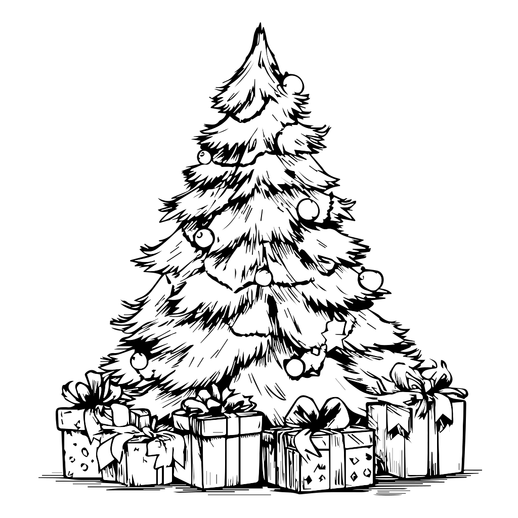 Christmas Trees Coloring Pages Free Printable Christmas Tree Coloring Sheets