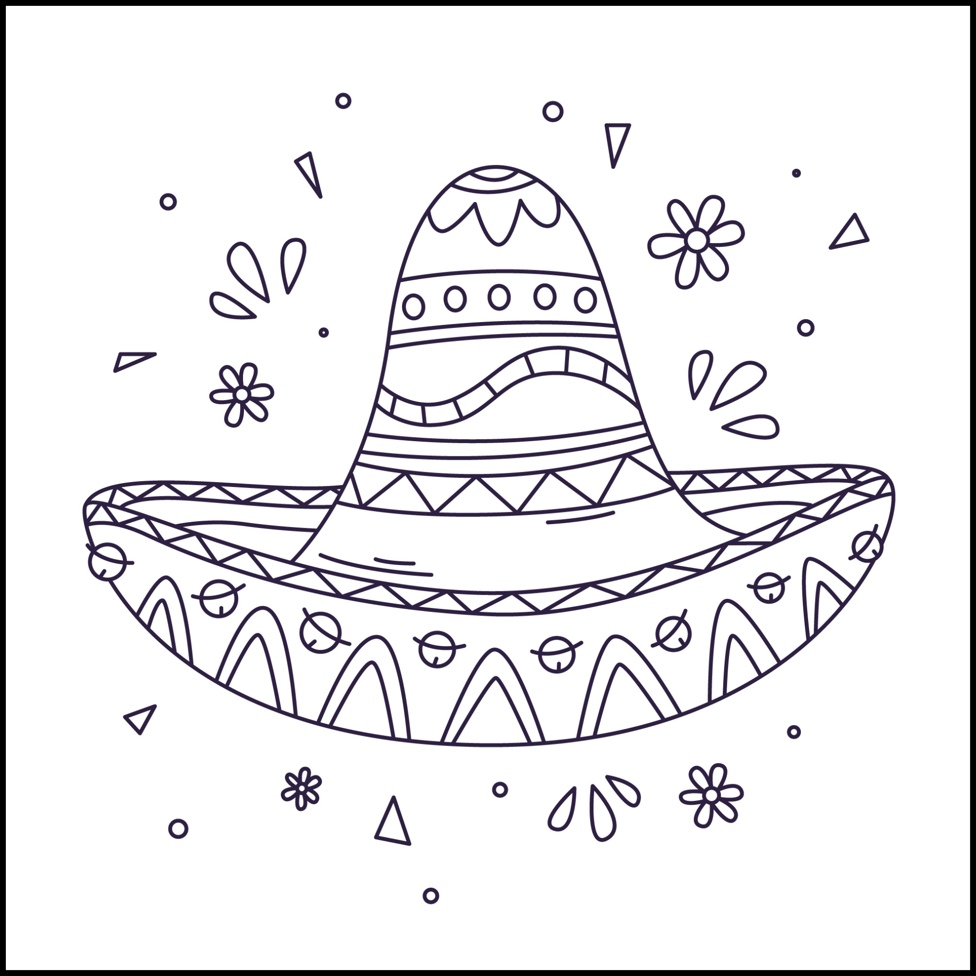Cinco De Mayo Coloring Worksheets