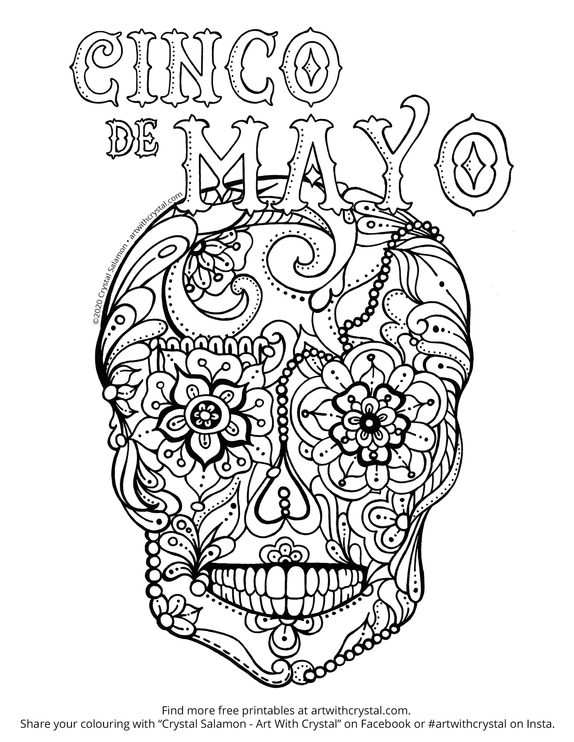 cinco de mayo coloring worksheets