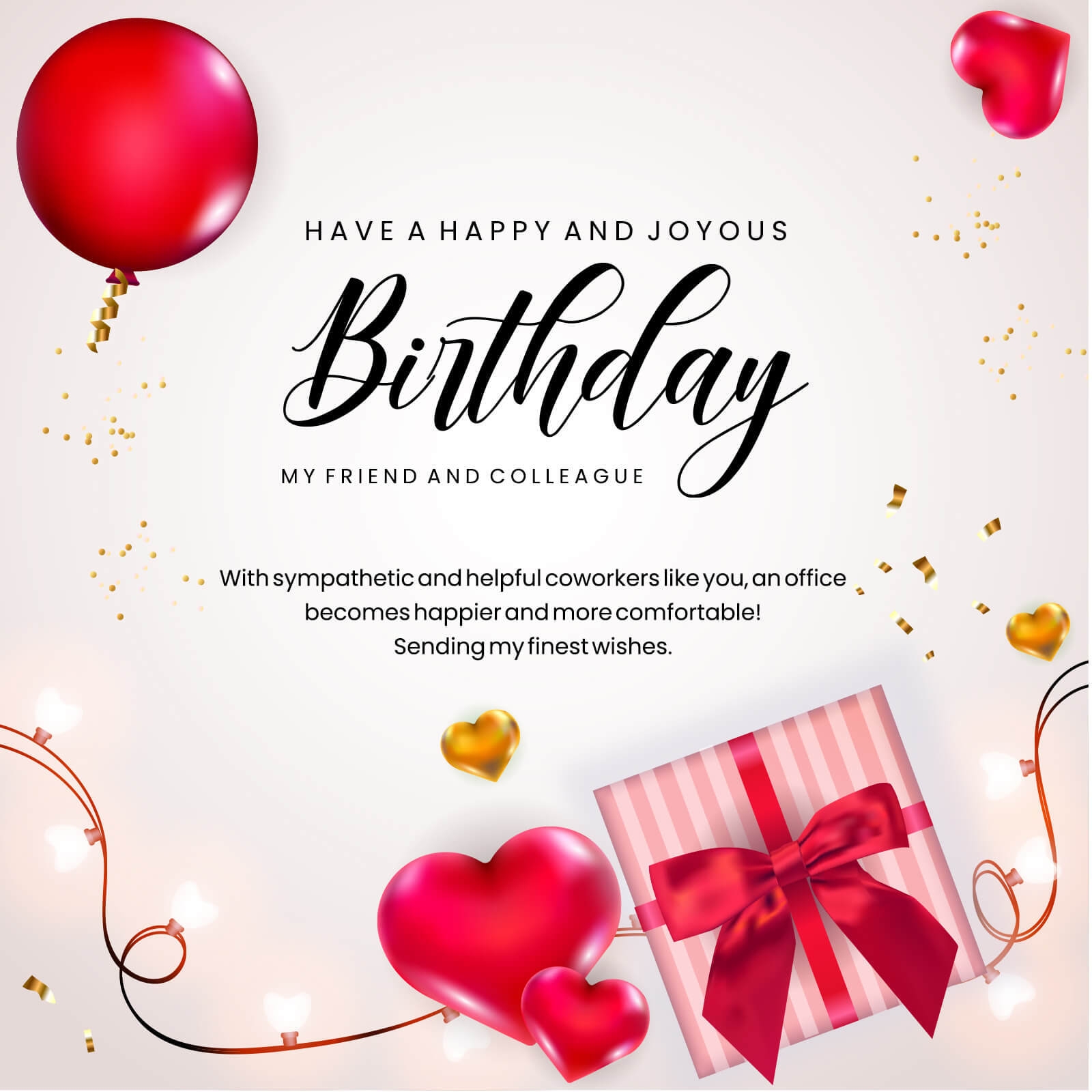 birthday wishes for colleague friend