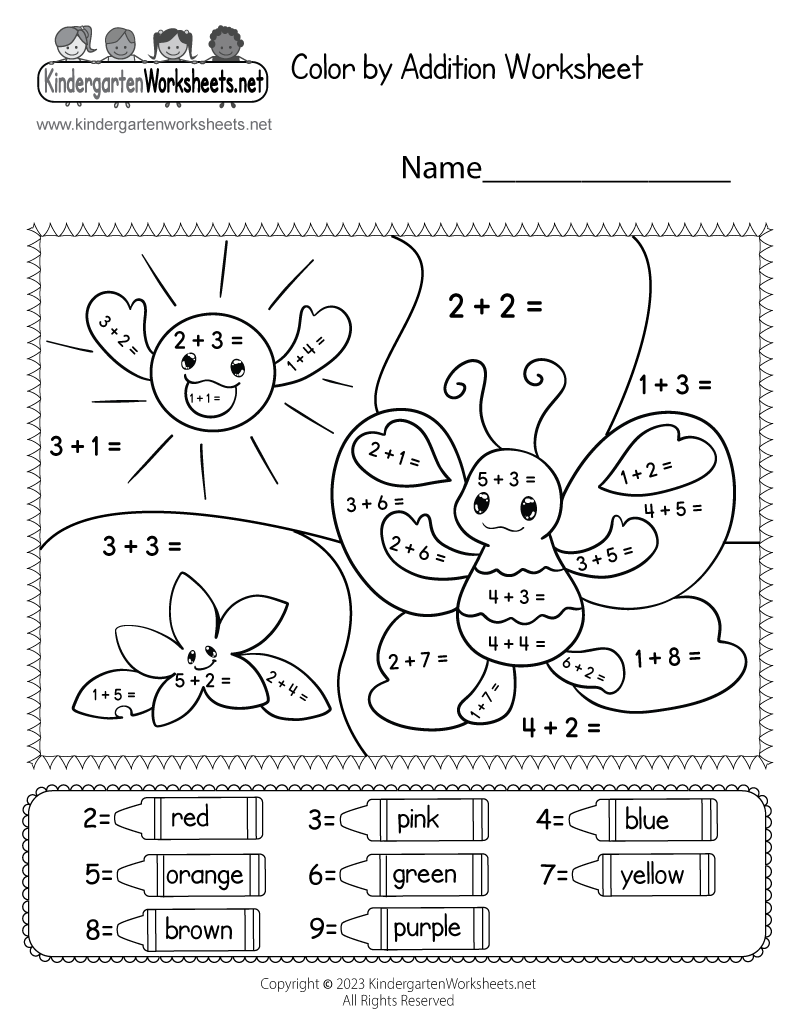 color by code worksheet