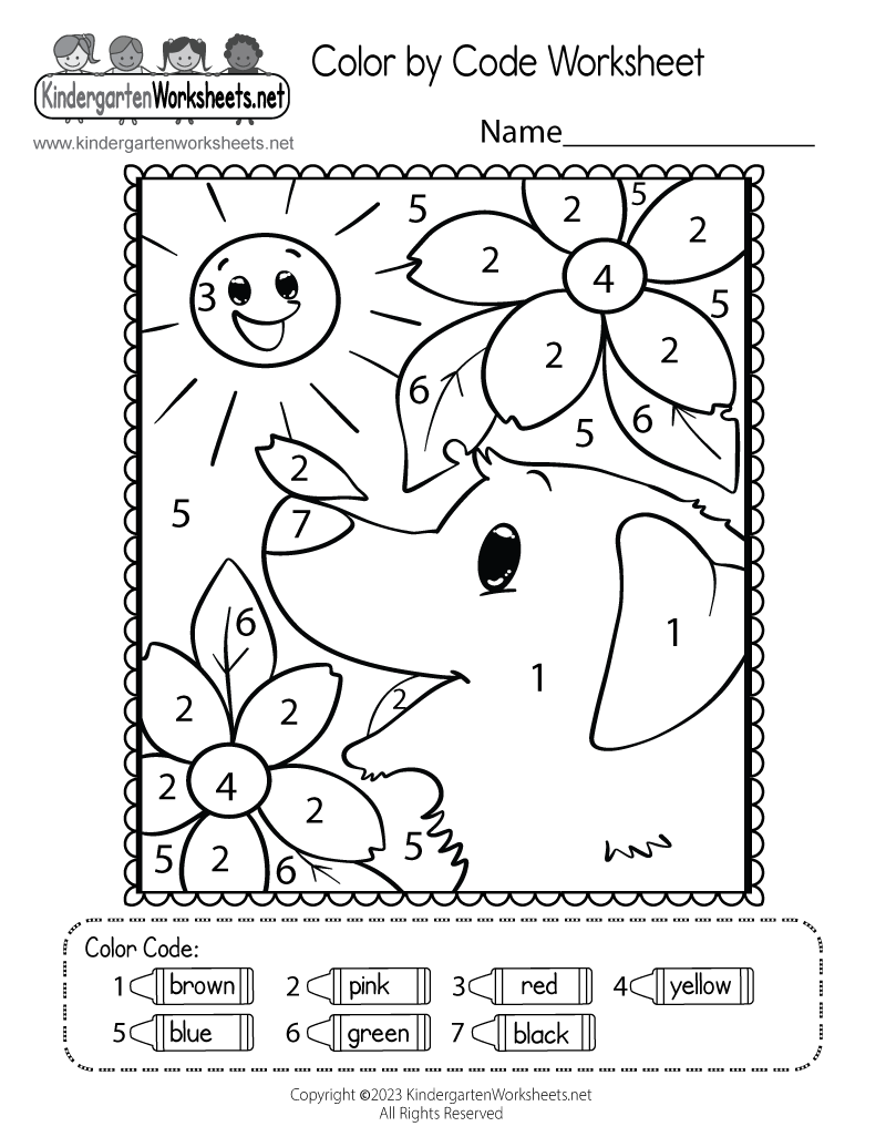 Color By Code Worksheet Free Printable Digital amp PDF Worksheets Library