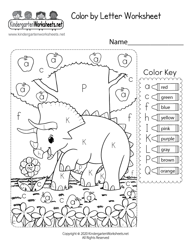Color By Letter Worksheets Pdf Free