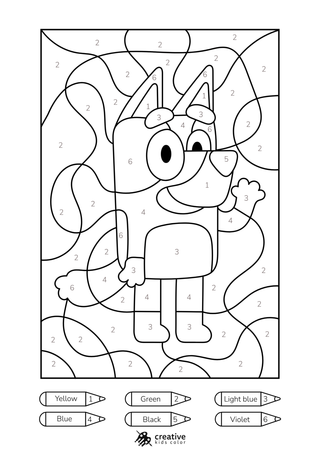 Printable Color By Number Worksheets