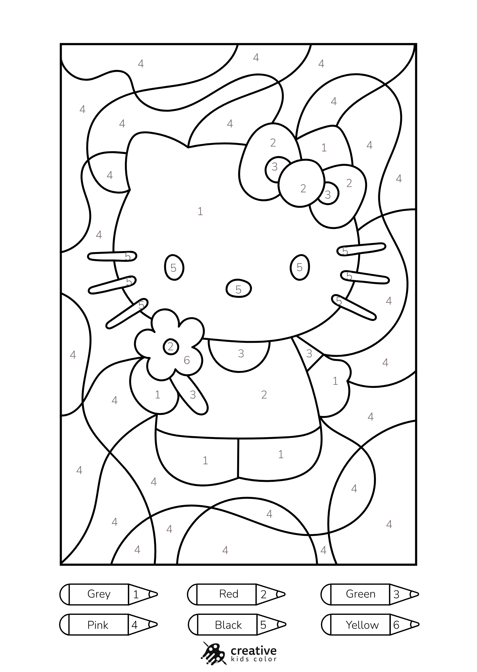 Printable Color By Number Pages