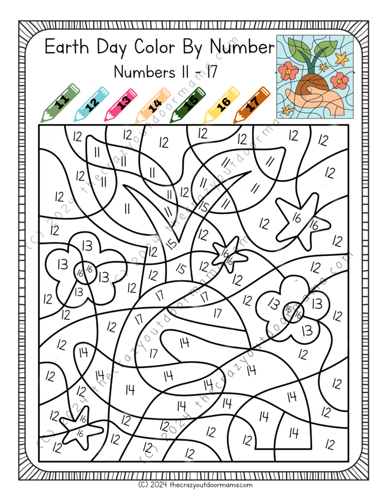 math paint by numbers worksheet