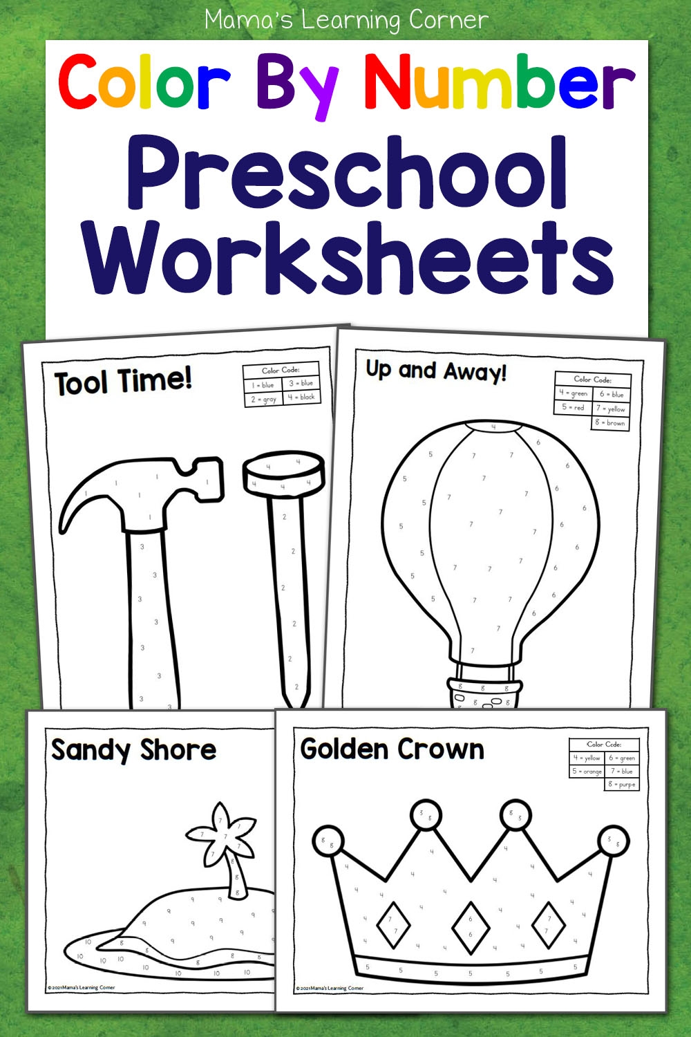 color worksheet for preschool